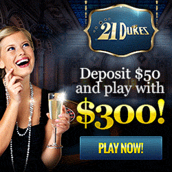 Deposit $50, play with $300!